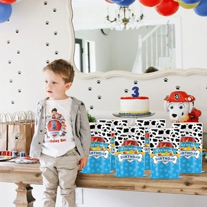 Articles de fête personnalisés avec empreintes de pattes de chien, décorations Paw Patrol, vaisselle pour chien, assiettes en papier, gobelets en papier, fournitures de fête et de vacances - Product Image 6