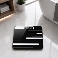 Balance numérique en verre trempé de haute précision avec grand écran LCD pour le suivi du poids et le fitness à domicile (vente en gros)