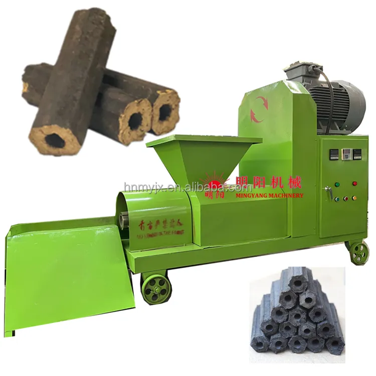 Mesin briket serbuk gergaji kayu 40-80mm mesin pembuat briket biomassa produsen produk panas 2019 disediakan Mingyang 2 tahun