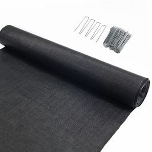 Toile de paillage <span class=keywords><strong>anti</strong></span>-mauvaises herbes en polypropylène non tissé noir, vert et blanc pour aménagement paysager, agriculture, jardin et serre - Product Image 2