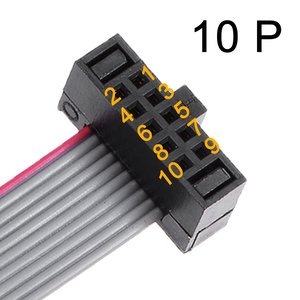 Câble plat à 10 broches SATA Uxcell, connecteur femelle, 20 cm, pas de 1,27 mm, pour câblage interne dans les équipements de bureau, les machines vidéo - Product Image 2