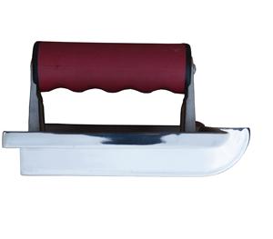 Truelle à béton en acier inoxydable de haute qualité de 6 pouces avec rainure de 10 mm et poignée TPR OEM - Product Image 5