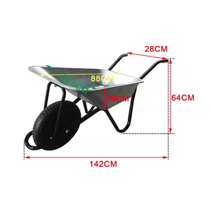 Wb50009 भारी ड्यूटी व्हीलबारो भार 150 किलोग्राम 85l 4.00-<span class=keywords><strong>8</strong></span> इंच वायवीय व्हील गार्डन निर्माण - Product Image 4