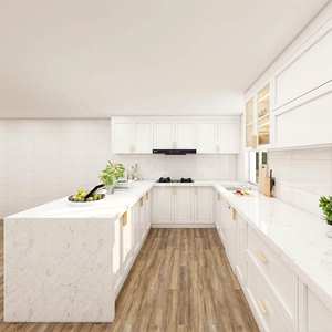 Meubles de cuisine en bois Zofa, conception gratuite pendant 48 heures, contreplaqué, MDF, armoire de cuisine, îlot de rangement, armoire de cuisine, fabrication en Chine - Product Image 1