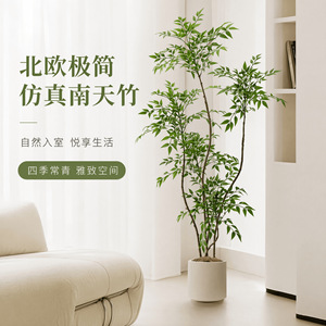 Planta Artificial Decorativa WanHui para Interiores, Simulación de Árbol, Planta Verde en Maceta para Decoración de Hoteles, Oficinas y Hogares - Product Image 1