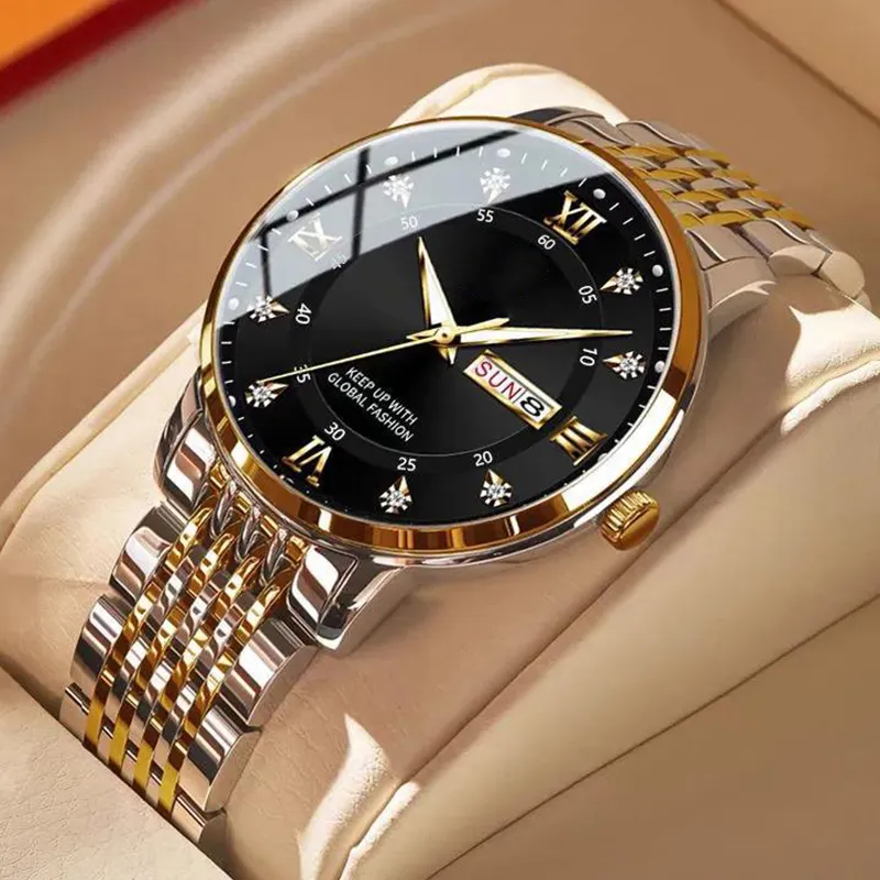 Business Casual Stainless Steel Watch for Men Luxury Custom Sport Wrist Watches Men Reloj Para Hombre De Cuarzo Lujo