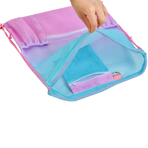 Borsa da nuoto personalizzata di alta qualità zaino con coulisse con tasca bagnata zaino da spiaggia per borse da nuoto - Product Image 3