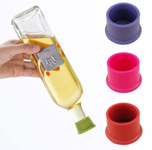 Silicone Red <b>Wine</b> <b>Stoppers</b> Food Grade Beer Beverage Bottle Leak Free Fresh Keeping Silicone Plug for Kitchen Gadg - Product Image 3
