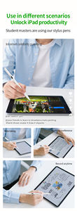 WKZP023B Penna Stilo Magnetica Premium in Metallo per iPad 2018-2025 con Display LED Batteria, Rilevamento Palmo, Inclinazione Certificata e Punta Sostituibile - Product Image 6