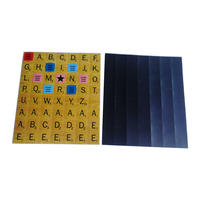 Aimant de réfrigérateur éducatif personnalisé, jeu de Scrabble avec lettres magnétiques et sac en papier - Autocollants magnétiques portables