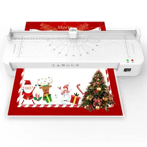 Merry Christmas Cards Gift A3 A4 Thermal Cold Laminating 13 Inches Laminator Automatic Machine
