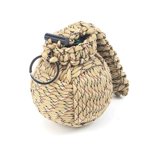 <span class=keywords><strong>Kit</strong></span> de supervivencia con linterna LED, hilo de pescar, suturas, botón de arranque de fuego, cuchillo de bolsillo pequeño, color negro - Product Image 2