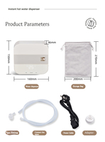 Distributeur d'eau chaude instantané pliable mignon chauffe-eau instantané portable
