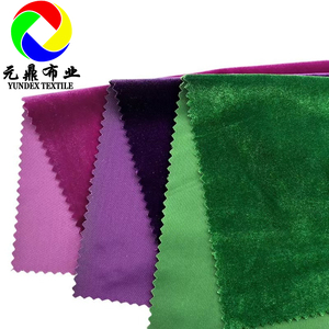 Luxe 95% Polyester 5% Spandex coréen Ks velours 200gsm violet velours tricot matériel tissu rouleau velours tissus pour vêtements - Product Image 4
