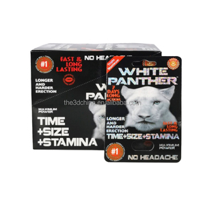 Nuova Confezione di Carta <span class=keywords><strong>Bianca</strong></span> per Pillole Sexy e Scatola Rhino per Uomini, Packaging per Integratori Maschili - Product Image 2