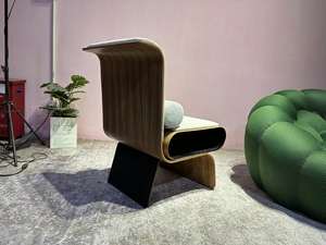 Sillón de Diseño Nórdico, Sillón Individual para Sala de Estar, Sillón Creativo de Tela con Forma Especial - Product Image 4