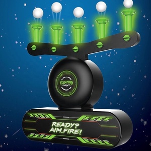 Jeu de tir à la cible flottante lumineuse 2 en 1 avec 2 pistolets à balles molles électriques pour enfants, tir de balle flottante dans l'obscurité - Product Image 2