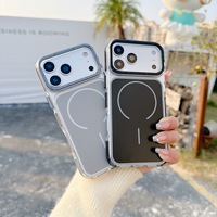 Accessoires de luxe magnétiques pour iPhone 18 17 Pro Max 16 15 13 – Coque de téléphone tendance avec charge sans fil et anti-chute
