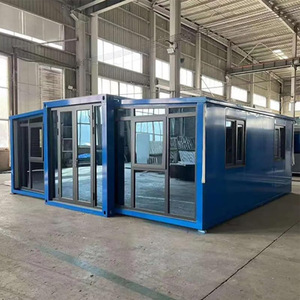 Maison préfabriquée moderne en panneaux sandwich extensible de 40 pieds, 3/2 chambres, centre commercial extérieur, hôtels, bureaux, hôpitaux, direct - Product Image 1