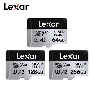 Tarjeta de Memoria Original <span class=keywords><strong>Lexar</strong></span> Professional SILVER PLUS <span class=keywords><strong>Micro</strong></span> TF <span class=keywords><strong>SD</strong></span> de 64GB 128GB A2 V30 U3 4K 256GB hasta 205Mb/s <span class=keywords><strong>512GB</strong></span> - Product Image 3