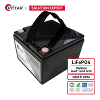 Paket Baterai LiFePO4 Lithium Ion Phosphate 12V 24V 100Ah Desain Siklus Dalam untuk Cadangan Daya Darurat bagi Distributor