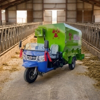 Nouveau Épandeur Électrique Automatique à Trois Roues pour Bovins et Ovins, Haute Productivité, Capacité de 3m, Décharge Bilatérale