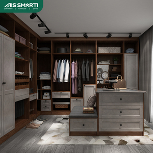 Tủ quần áo bằng gỗ chức năng lưu trữ năng lực đồ nội thất gia đình thực tế và cao cấp tùy chỉnh tủ quần áo - Product Image 2