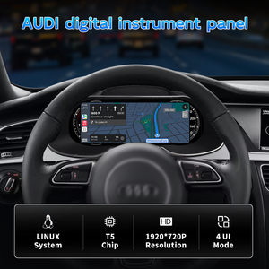 Afficheur numérique du tableau de bord A4L A4 S4 RS4, compteur de vitesse, CarPlay sans fil, <span class=keywords><strong>Android</strong></span> Auto pour Audi A4L A4 S4 RS4 - Product Image 2