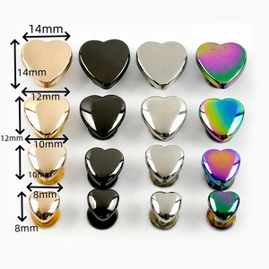 Meetee khóa trang trí hình vuông hợp kim ky621 8/10/12/14mm khóa hình trái tim hình xô đinh tán phụ kiện phần cứng hành <span class=keywords><strong>l</strong></span>ý Khóa Đinh tán - Product Image 2