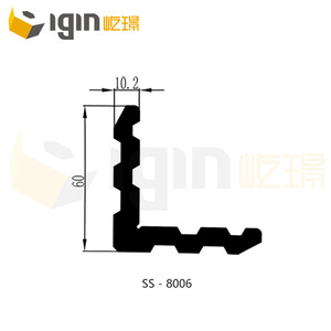 Soporte de esquina de aluminio de 9,6-10,2 mm de grosor y 60 mm de ancho para uso industrial y civil, material 6063T5, instalación con tornillos - Product Image 4