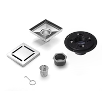 Siphon de sol carré pour douche, terrasse, balcon, cuisine, salle de bain, vente directe usine, certifié CE