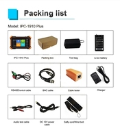 Testeur de caméra IP 1910Plus 4 pouces 8K IPS écran tactile 8MP AHD CVI TVI CCTV analogique outil de test moniteur testeur de caméra IP