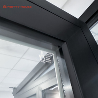 Fenêtres à battants en aluminium à rupture de pont thermique au design moderne, à double vitrage, insonorisées, isolées, certifiées Energy Star