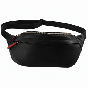 Riñonera antirrobo de cuero genuino Patrón de caramelo Cierre de cremallera Riñoneras - Product Image 1