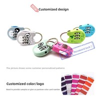 Cadenas coloré à combinaison, modèle JY80009-1, pour bagages, casiers de gym et portes d'armoires – Vente directe usine