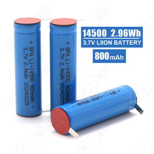 Icr14500 <strong>Rechargeable</strong> Lithium <strong>AA</strong> Li-Ion 14500 <strong>Battery</strong> Piles 800mah 3.7v for Home Electronic &amp; Toy Storage - Product Image 1