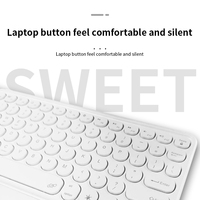 Teclado Inalámbrico BT Personalizado de ABS + Metal con Panel Táctil para Tablet, PC y Computadora
