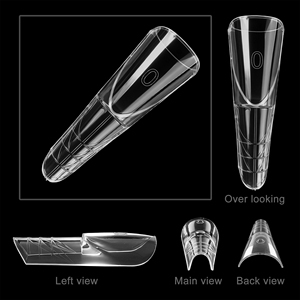150 Pièces Formes Doubles Transparentes pour Extension Rapide – <span class=keywords><strong>Faux</strong></span> <span class=keywords><strong>Ongles</strong></span> à Presser pour <span class=keywords><strong>Gel</strong></span> UV - Product Image 3
