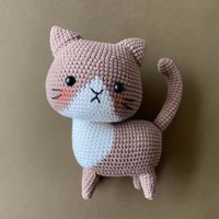 Jouets en tricot personnalisés pour chat, amigurumi, poupée au crochet, chatons mignons, animaux en crochet colorés, jouets en peluche pour chat, cadeau pour Halloween