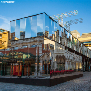 Thiết kế hiện đại ACP tường Ốp gương kết thúc pvdf <span class=keywords><strong>Pe</strong></span>/alucobond nhôm Composite Panels trong 3 mét & 4 mét độ dày - Product Image 2