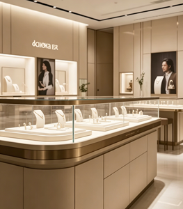 Nouvel ensemble de présentoirs à bijoux sur pied plateau de <span class=keywords><strong>vitrine</strong></span> de luxe présentoir noir présentoir de colliers de bijoux - Product Image 4