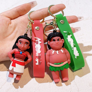 Venta al por mayor 3D película animada Moana's llaveros exquisitos 3D regalo colgantes goma Anime llavero Accesorios - Product Image 6