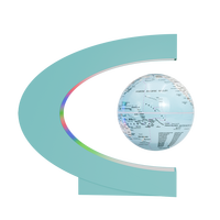 Globe anti-gravité en lévitation dans l'air-Maglev LED carte du monde illuminée pour ornement de bureau globe flottant