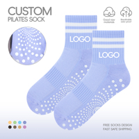 Bas quantité minimale de commande Logo personnalisé Yoga Chaussettes Silicone Sport Respirant Grip Chaussettes Femmes Yoga Pilates Chaussettes