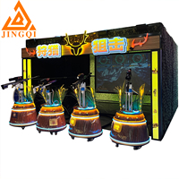 Machine de jeu d'arcade de tir de sniper pour 4 joueurs, à monnayeur, machine de divertissement commerciale pour centre de jeux