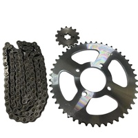 Kit de chaîne et pignon arrière TL16 pour moto, pièces de rechange d'usine, avec cache-chaîne pour Suzuki GR150
