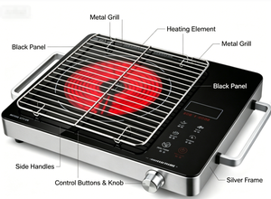 Vente flash, cuisinière infrarouge multifonction 1800W, en stock, tant que les stocks sont disponibles - Product Image 4
