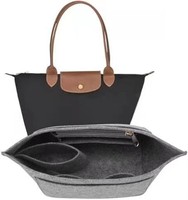 Insert de sac cosmétique en feutre écologique pour sac fourre-tout Dumpling, organisateur multi-compartiments grande capacité