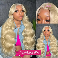 Perruque 613 de haute qualité, perruque en cheveux humains avec dentelle frontale 13x4, perruque complète en dentelle, densité 250, perruque frontale HD 13x6, perruque blonde ondulée pour femmes