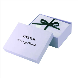 Boîte cadeau rigide de haute qualité pour vêtements personnalisés, deux pièces, couvercle amovible, papier rose, emballage cadeau de luxe premium - Product Image 3